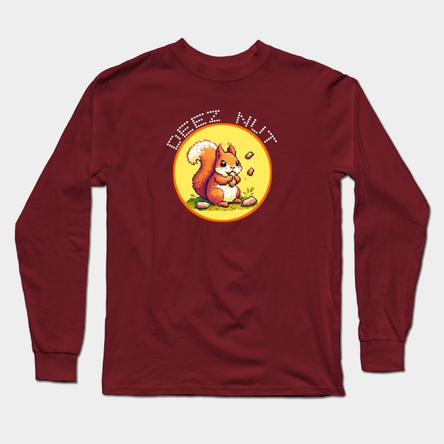 DEEZ NUT pixels Long Sleeve T-Shirt by D'Sulung